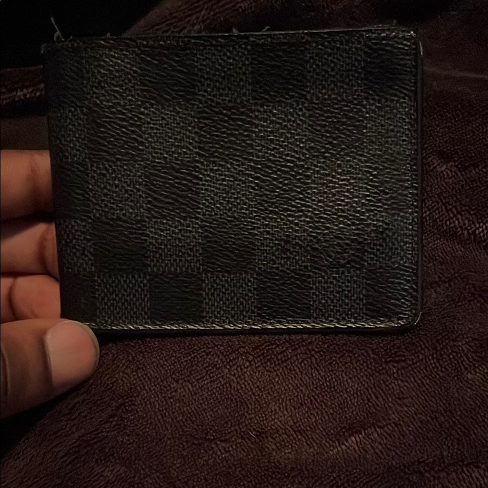Louis Vuitton Damier Graphite Card Holder not in bad condition